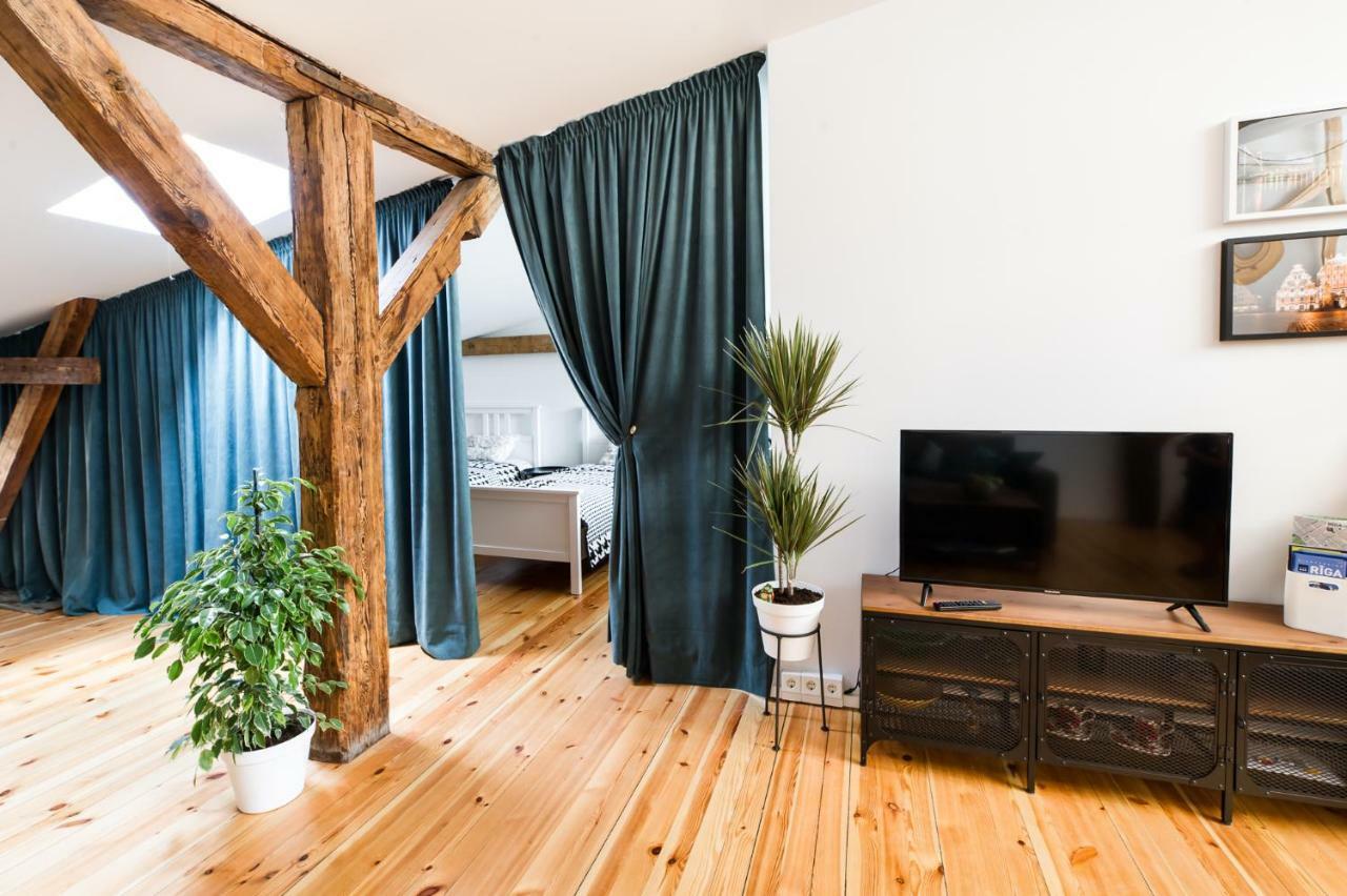 Cozy Studio Mansard Riga Old Town Aptartment, Ac 外观 照片